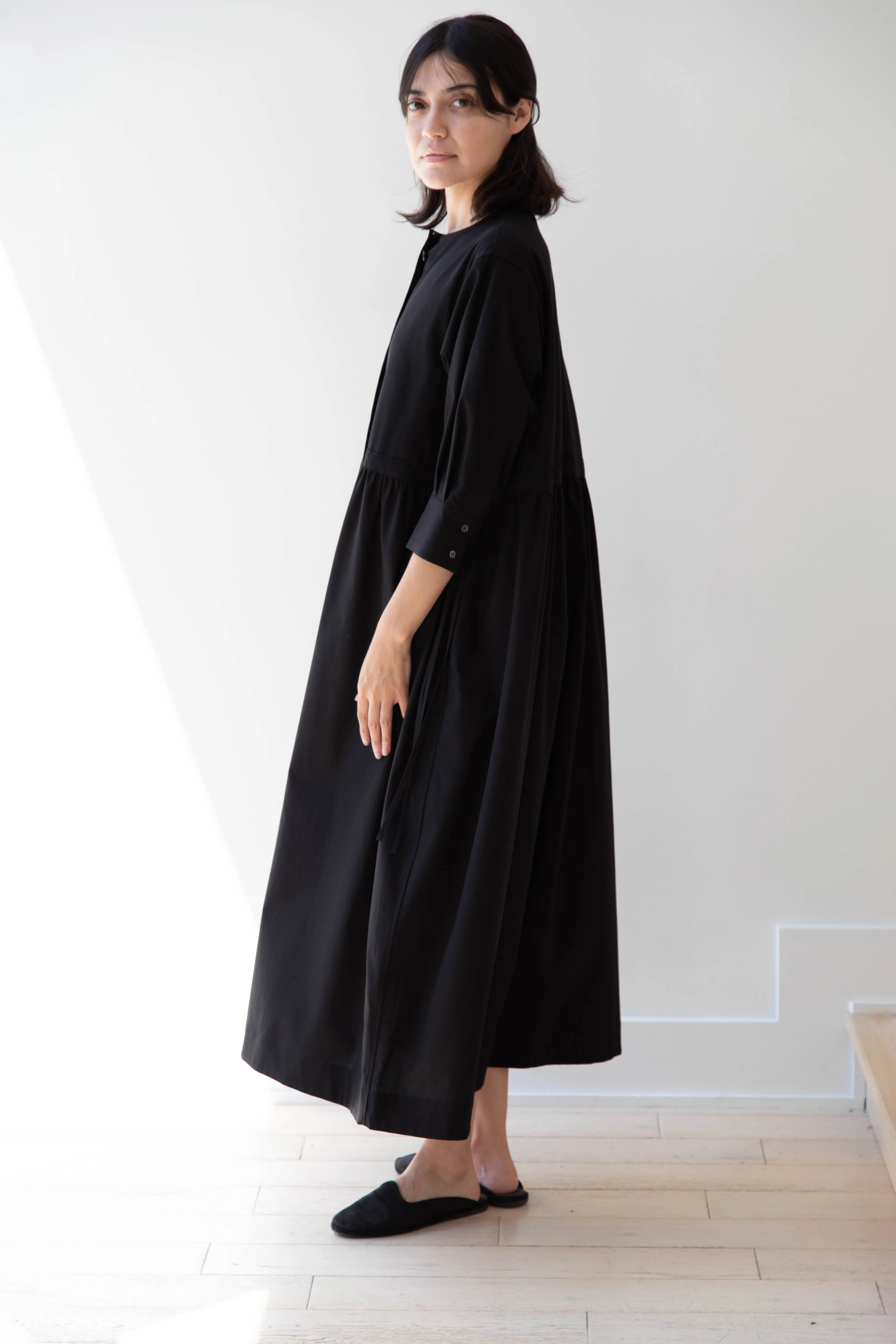 Tenne Handcrafted Modern | Waist String Jumpsuit In Black
