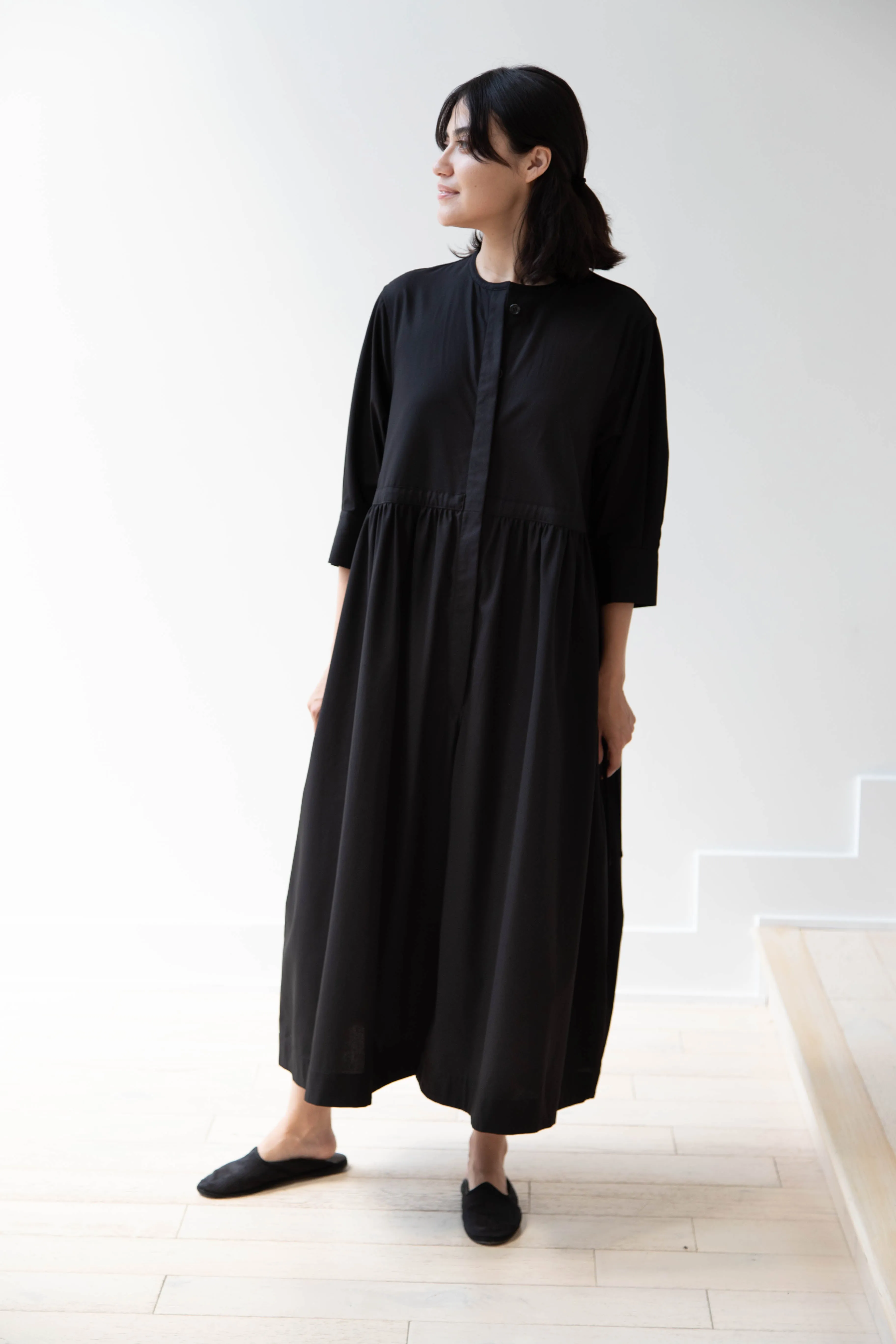Tenne Handcrafted Modern | Waist String Jumpsuit In Black
