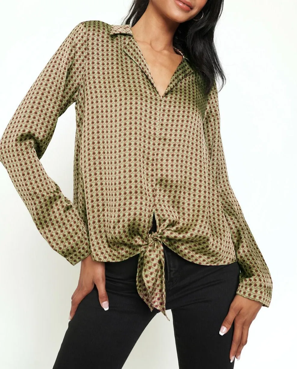 Tie Front Blouse