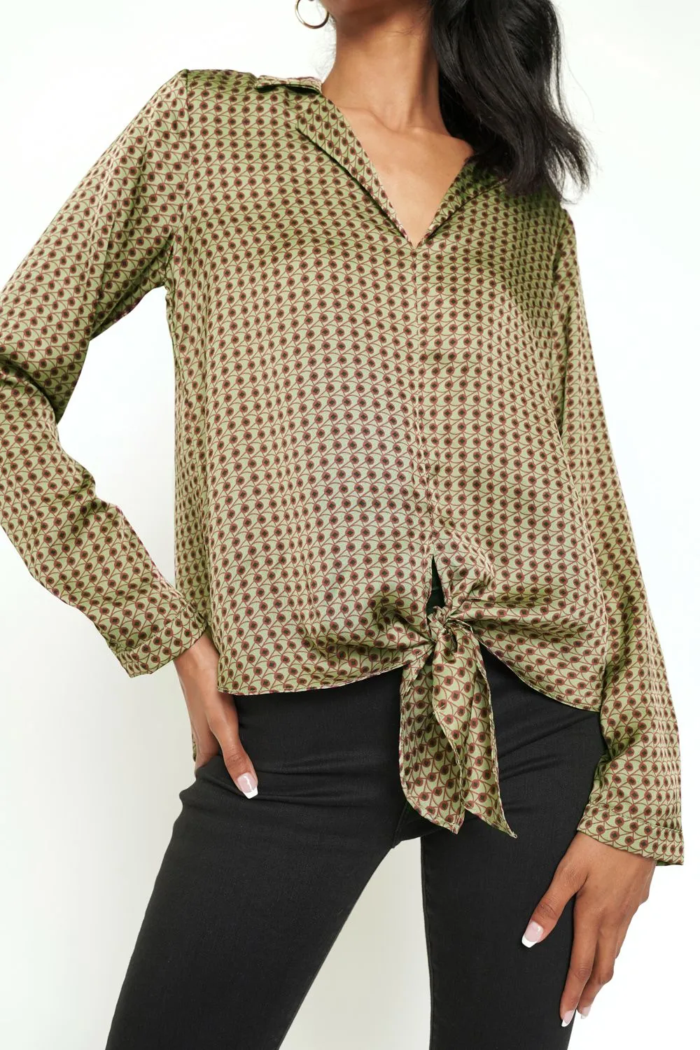 Tie Front Blouse
