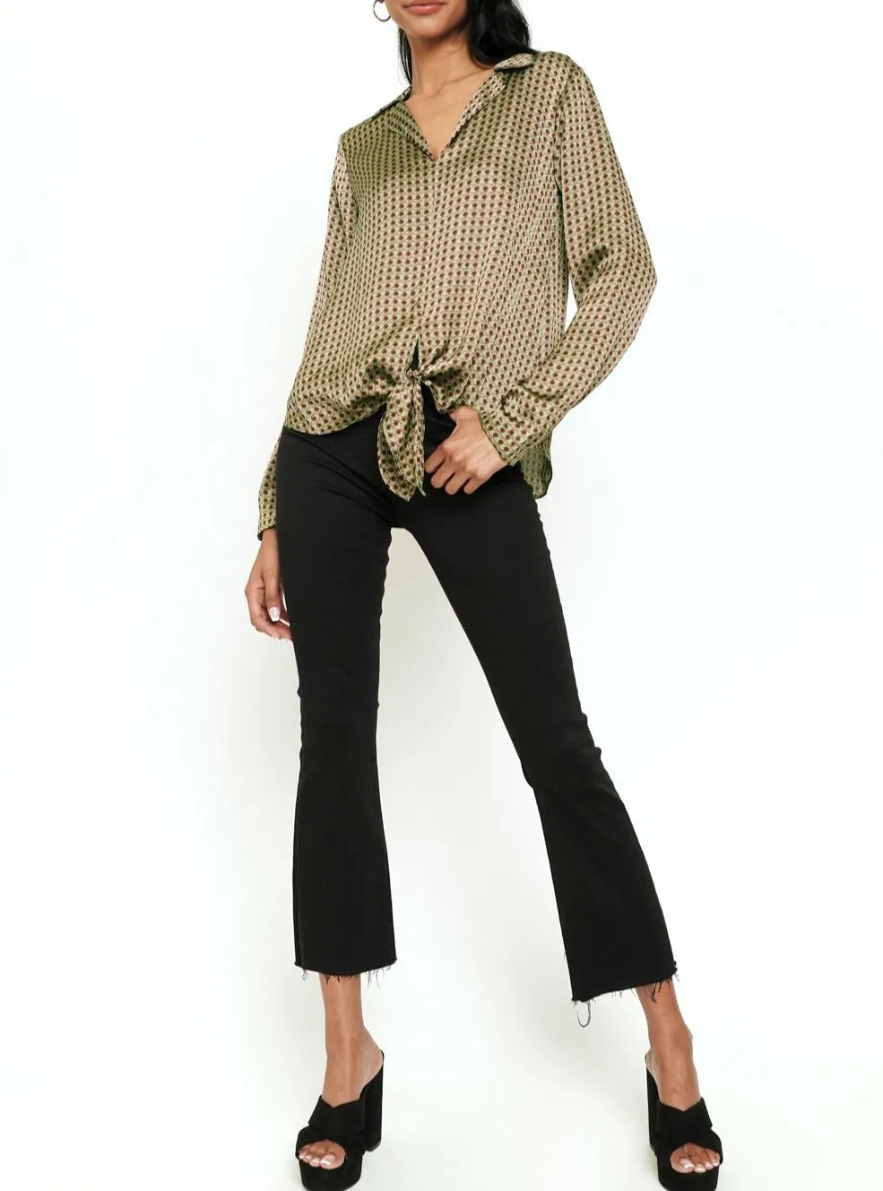 Tie Front Blouse
