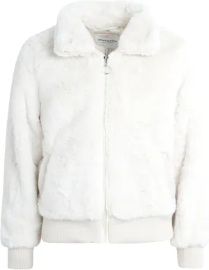 URBAN REPUBLIC Girls' Winter Coat - Zip Up Warm Plush Faux Fur Teddy Dress Coat and Bomber Jacket for Girls (Sizes: 4-16)
