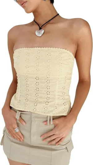 Women Y2k Tube Top