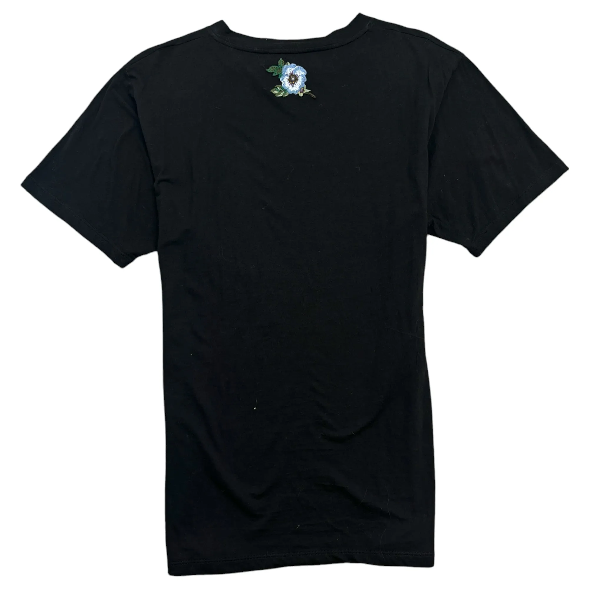 Women's Distressed Logo T-Shirt Black Size S