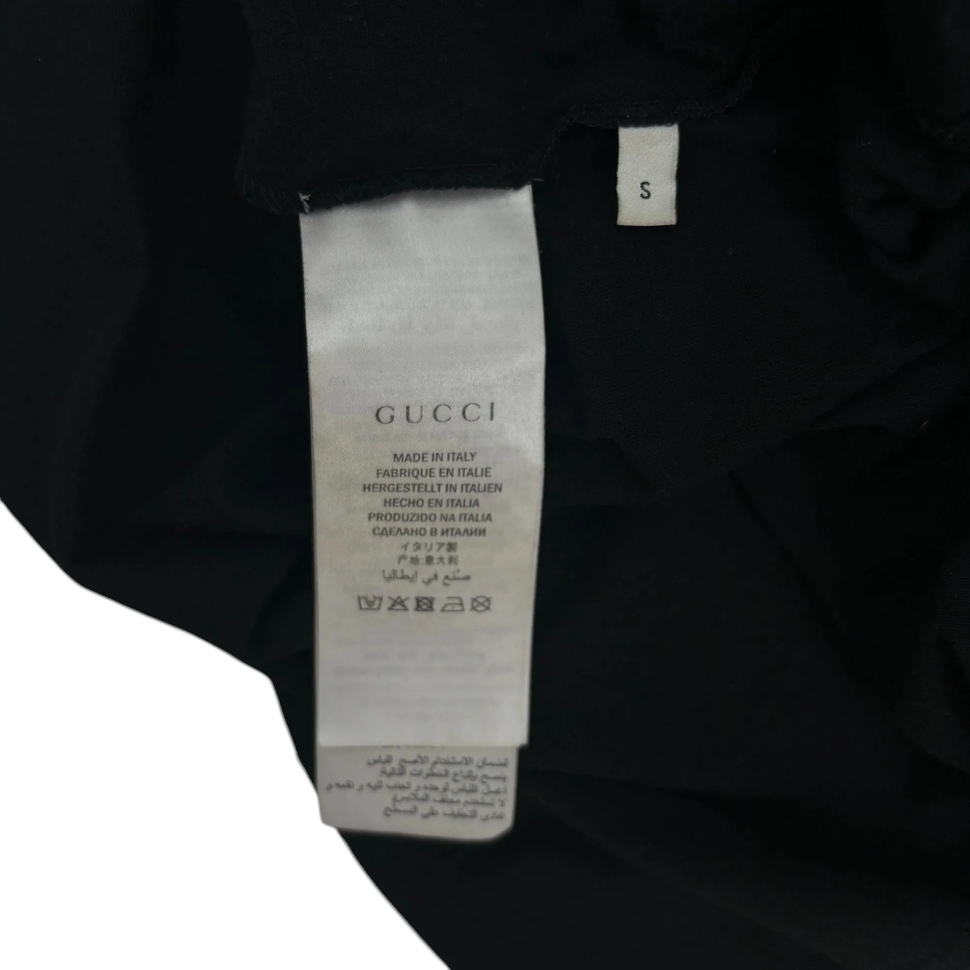 Women's Distressed Logo T-Shirt Black Size S