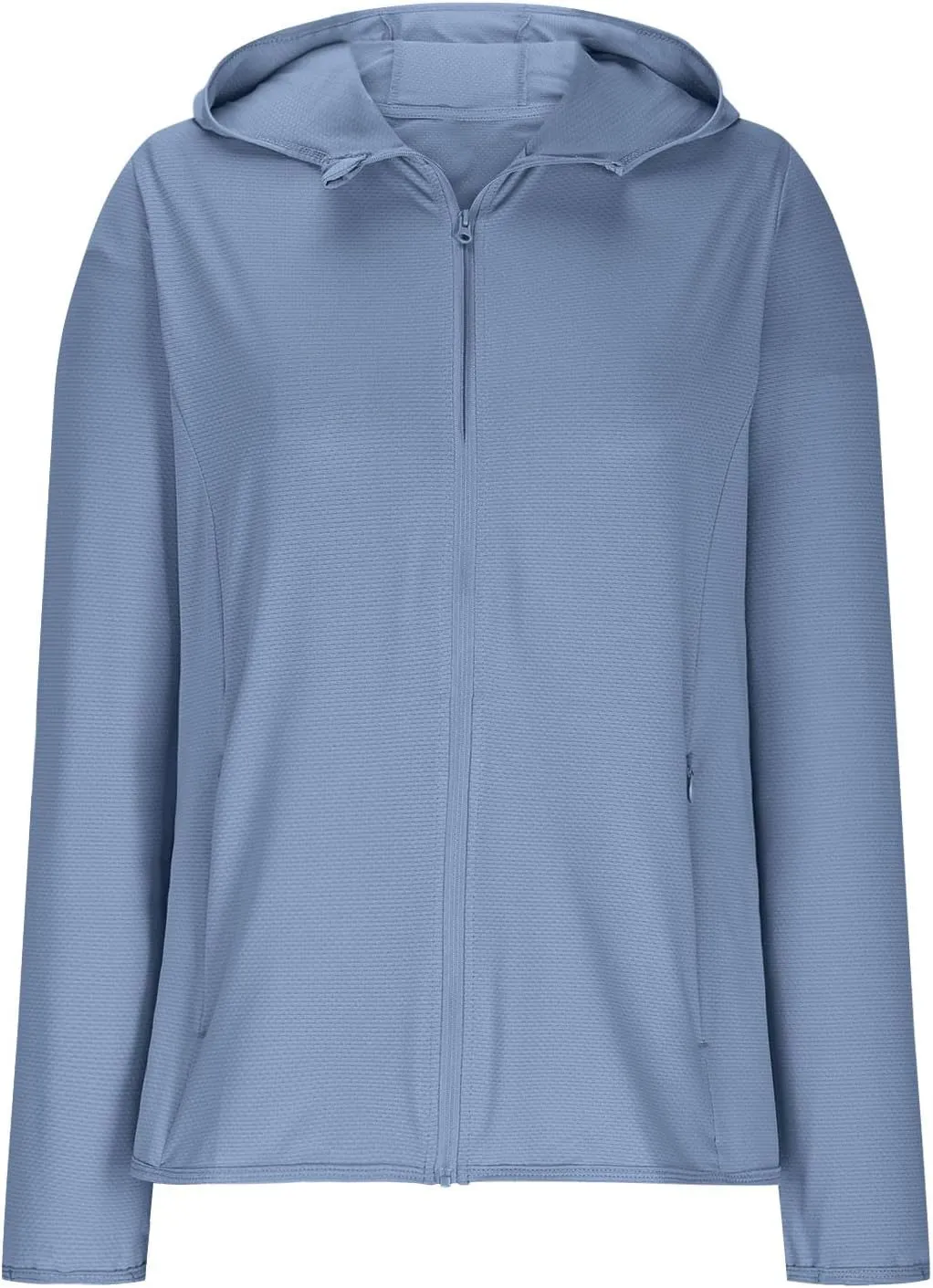 Womens UPF 50  Sun Protection Hoodie Jacket Lightweight Quick Dry Active Uv Shirts, Outdoort Hiking Zip Up Jacket